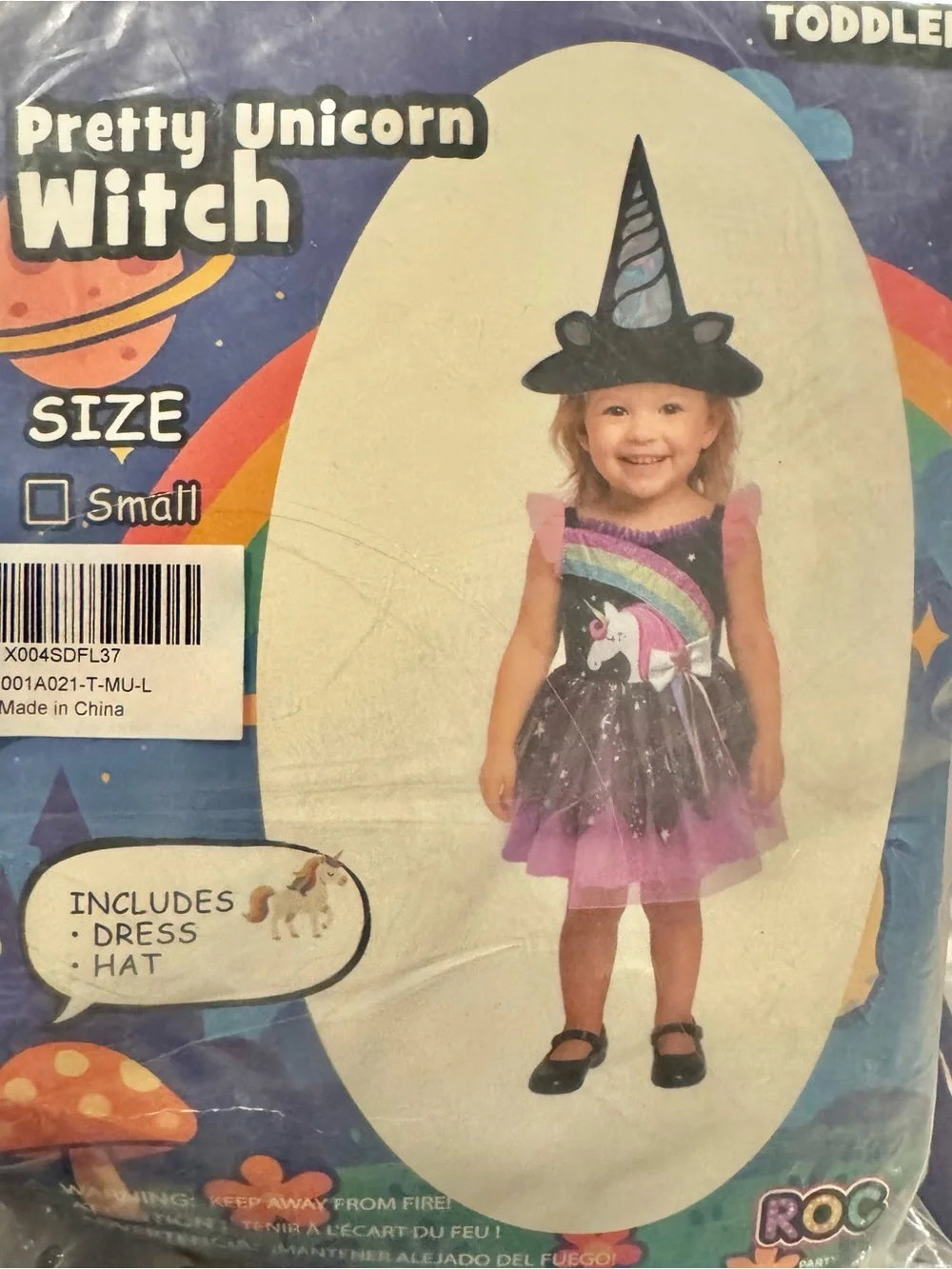 Toddler Unicorn Costume | Includes: Dress and Hat